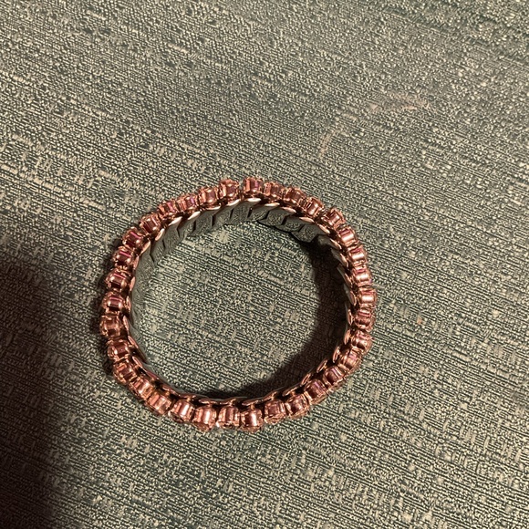 1960's Multi-Row Rhinestone Accordion Stretch Bracelet - Picture 3 of 3